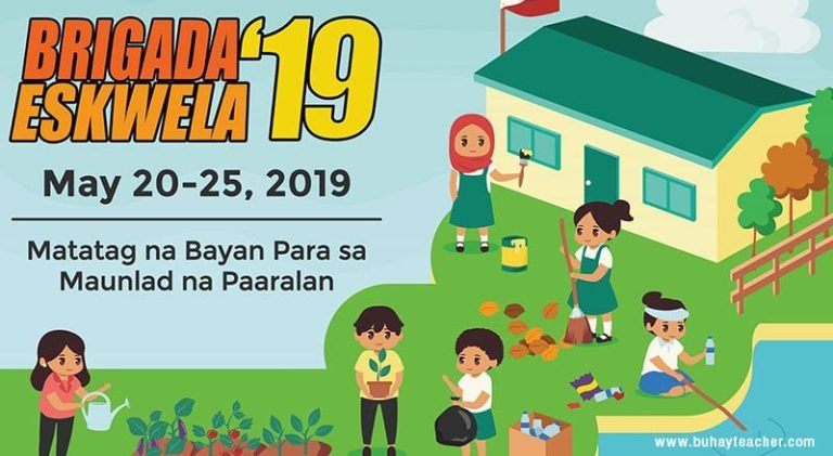 2019 Brigada Eskwela logo banners shirt design