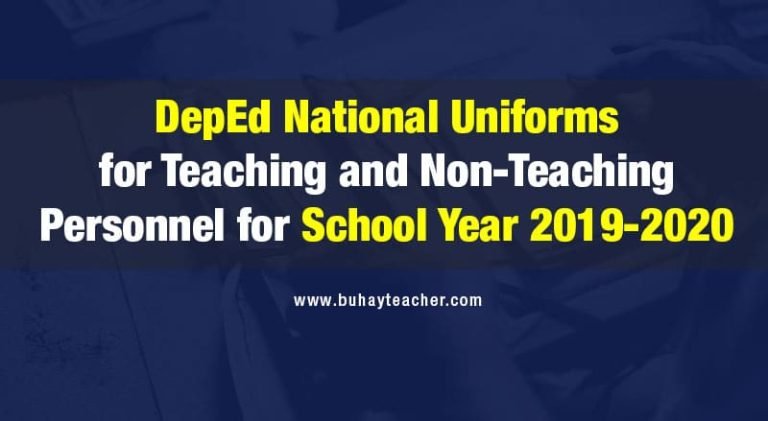 DepEd National Uniform 2019-2020