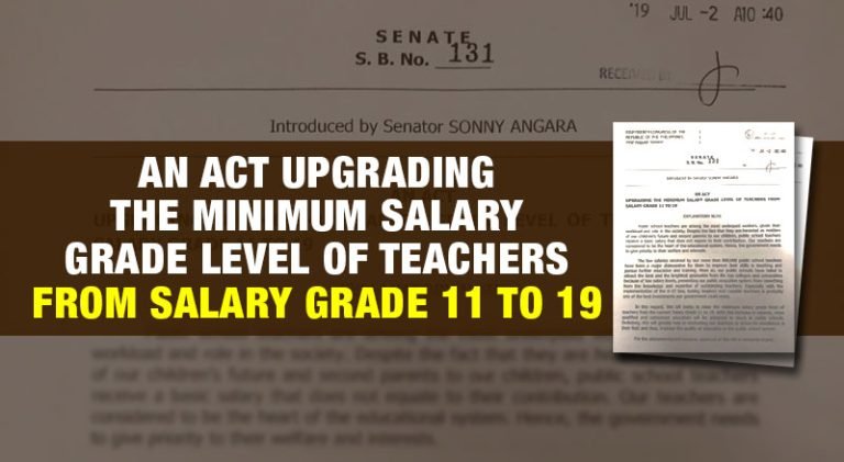 Senate Bill 131 Salary Hike of Teachers